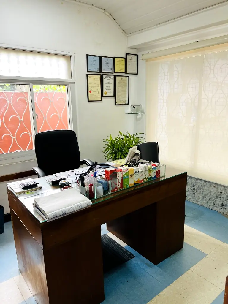 Doctor consultation room at Central Nursing Home