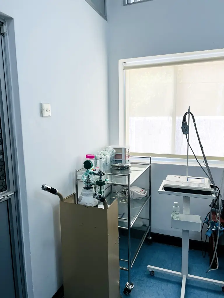 Medical laboratory equipment at Central Nursing Home